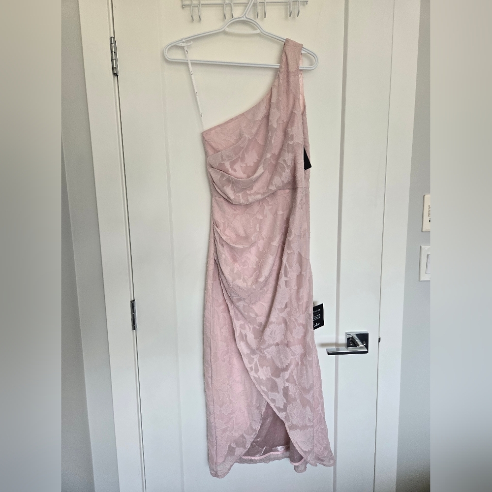 Lulus Light Pink Floral Lace Dress Size Small